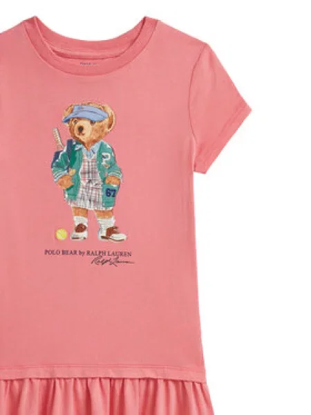 Polo marškinėliai Polo Ralph Lauren rožinė
