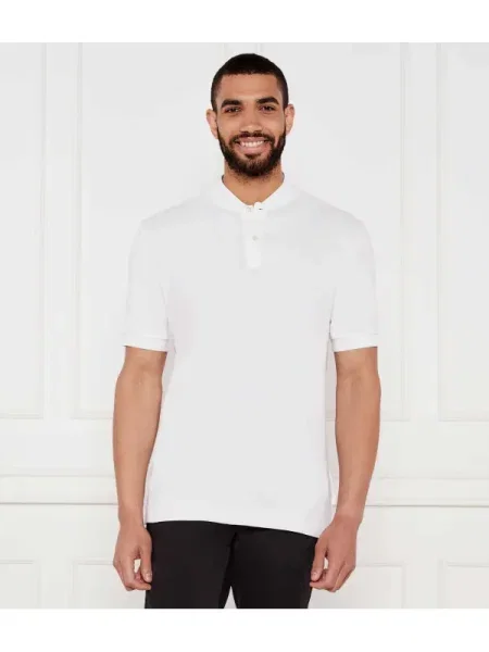 BOSS BLACK Polo H-Pratt alb