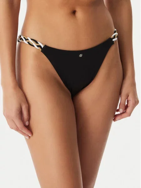 BOSS Dół od bikini czarny