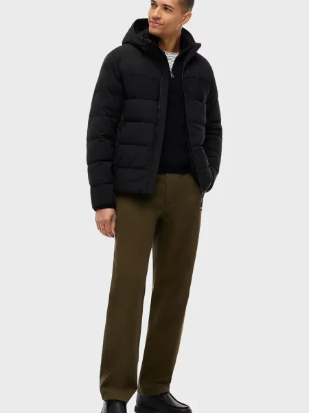 Куртка Tommy Hilfiger з капюшоном чорна
