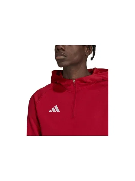 Kapucnis melegítő felső Adidas piros