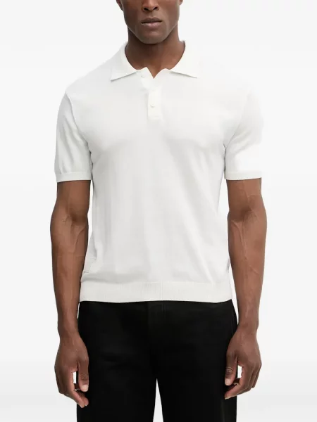 Scurt tricou polo Blauer alb