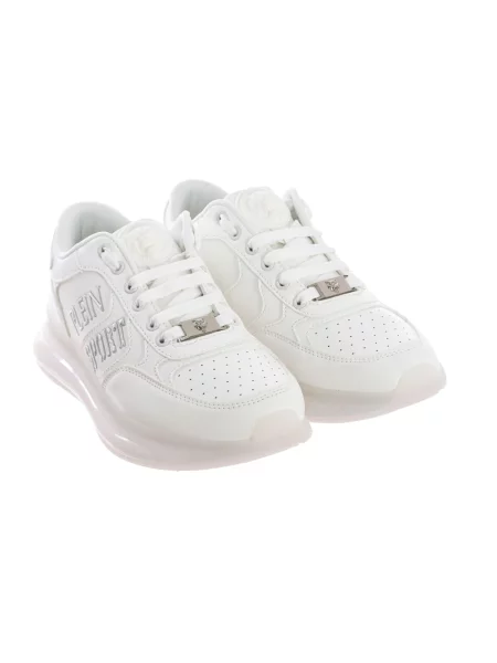 Sneakersy Plein Sport skórzane białe