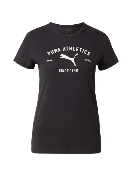 PUMA Tricou Class negru alb