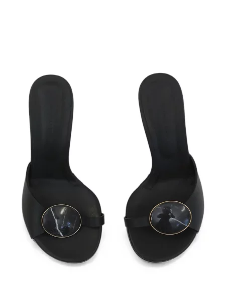 Papuci tip mules Christopher Esber din piele negru
