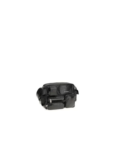 Torba Balenciaga Explorer skórzana czarna
