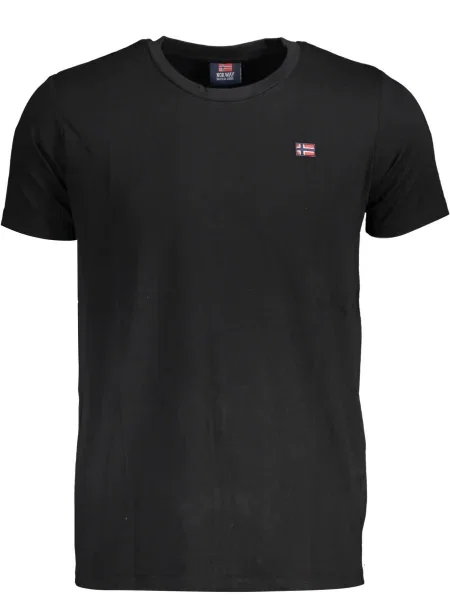 Scurt tricou Norway 1963 cu mâneci scurte negru