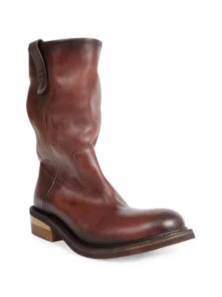 Botine Miu Miu din piele maro