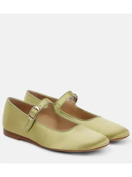 Satenaste klasične salonarji Le Monde Beryl zelena