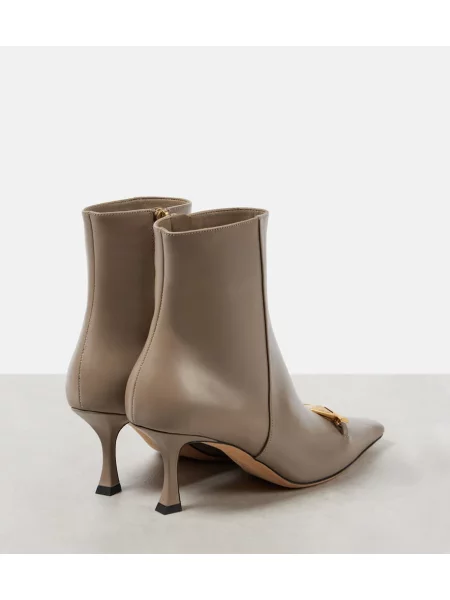 Cizme scurte Jimmy Choo din piele bej