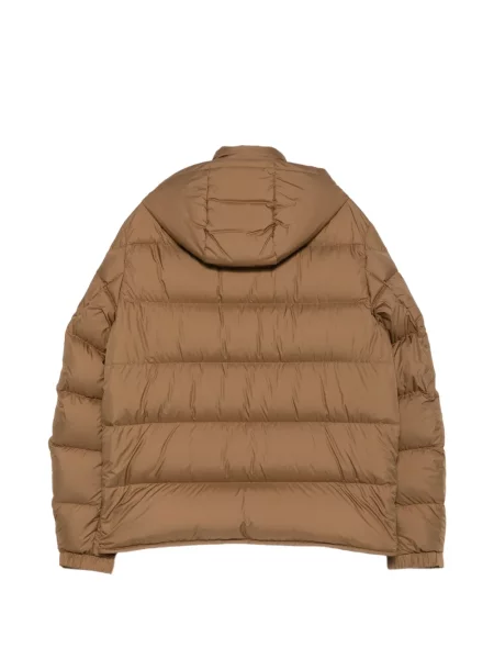 Geacă Moncler cu glugă maro