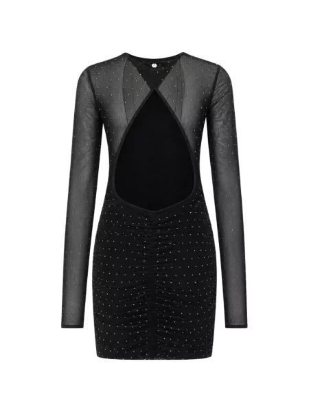 Stras rochie mini Liu Jo negru