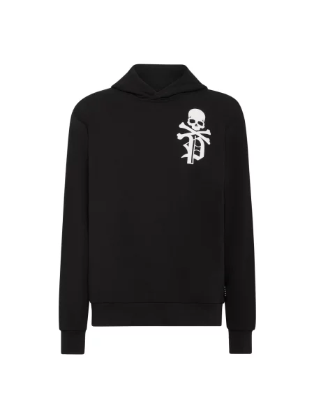Bluza z kapturem Philipp Plein z kapturem czarna