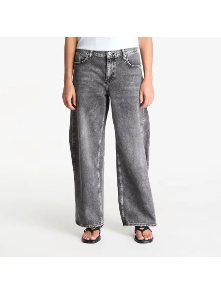 Дънки Karl Lagerfeld Jeans Lr Wide Leg Denim Acid Dark Grey сиво