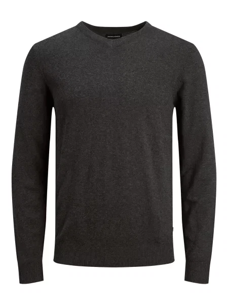 JACK & JONES Megztinis Emil antracito pilka
