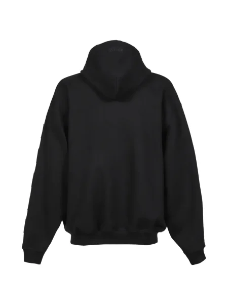 Hanorac cu glugă Vetements din piele negru