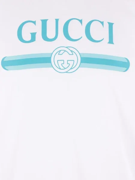 Tricou Gucci cu imagine alb