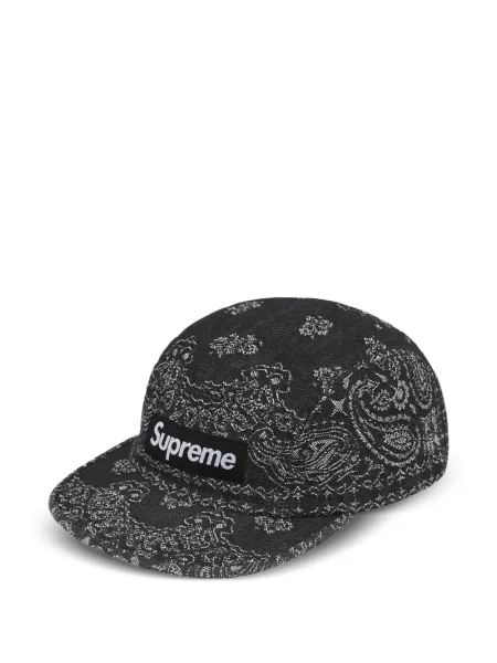 Șapcă Supreme din jacard negru