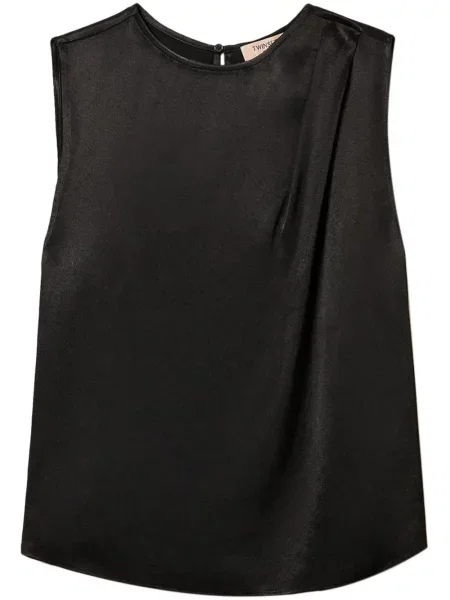 Bluză Twinset din satin negru