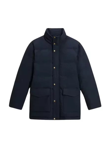 Kurtka puchowa Woolrich niebieska