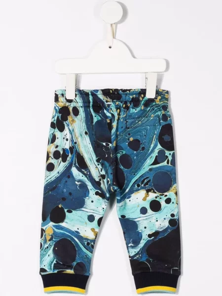 Dětské kalhoty Dolce & Gabbana modré