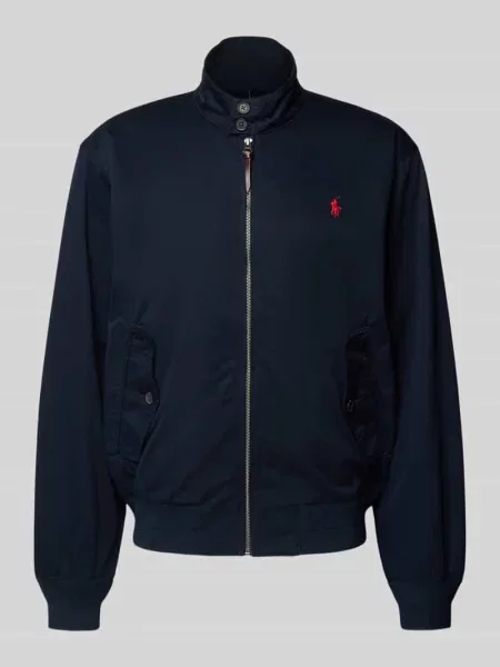 Kurtka bomber Ralph Lauren z logo niebieski