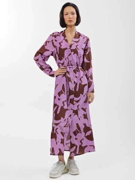 Макси платье Marc O'polo с принтом без косточек