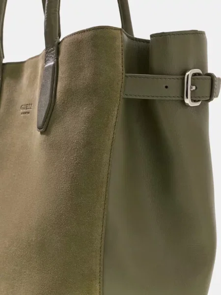 Geantă shopper Guess verde