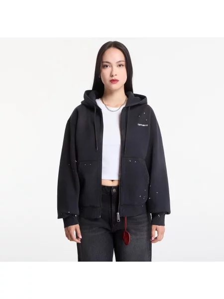 Carhartt WIP Hooded Painter μπλούζα με κουκούλα και ανδρική μαύρο