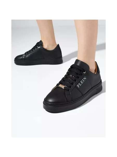 Sneakersy Philipp Plein skórzane czarne