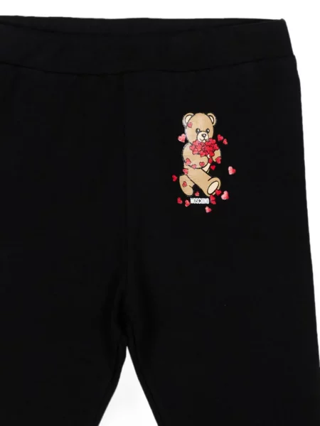 Legginsy dziecięce Moschino czarne