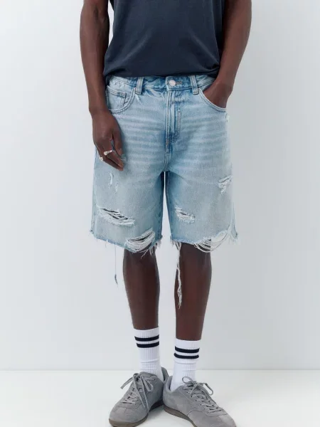 Pull&Bear Džínsy denim modrá