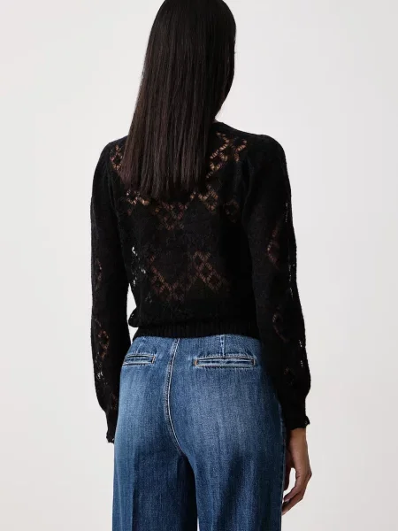 Twinset sweter z wełną czarny