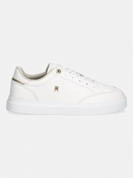 Tommy Hilfiger Teniși din piele TH CHIC alb