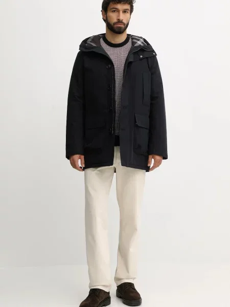 Barbour Bombažen pulover WELLS modra