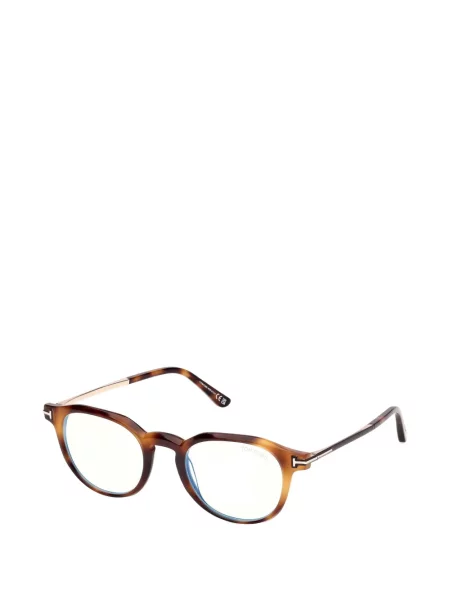 Kulaté sluneční brýle Tom Ford Eyewear hnědý