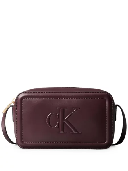 Geantă Calvin Klein cu autograf roșu