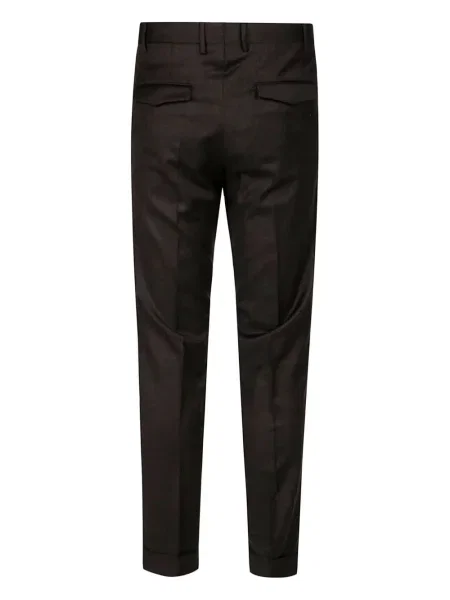 Pantaloni Pt Torino de lână plisate maro