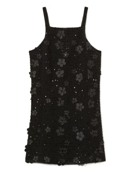 Rochie Twinset cu model floral de costum negru
