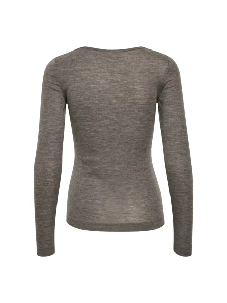 Top Inwear wełniany brązowy