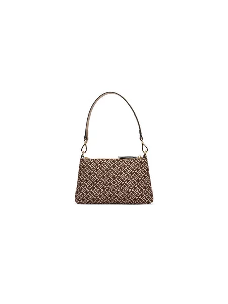 Tommy Hilfiger Rankinė Th Jacquard Mini Shoulder Bag Ruda žalia