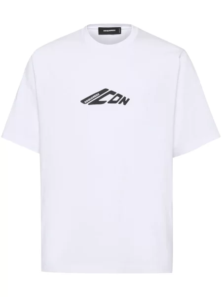 Tricou Dsquared2 cu imagine alb