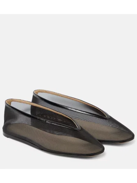 Bačkory Le Monde Beryl se síťovinou černé