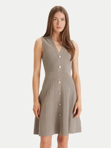 Guess Rochie tricotată Verde bej