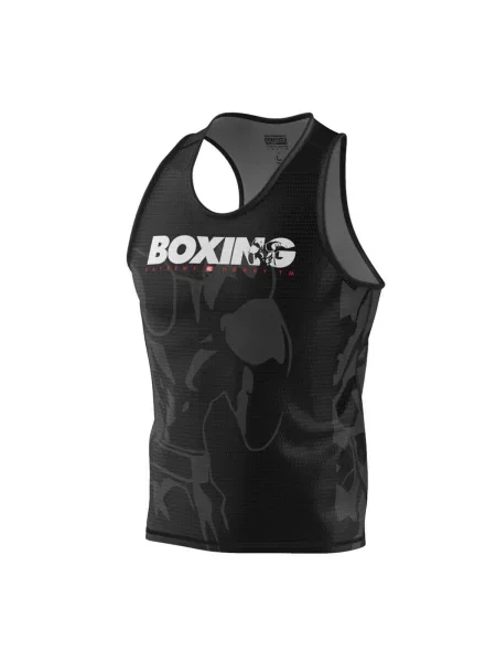 Koszulka sportowa bez rękawów Tank top EXTREME HOBBY BOLD BOXING czarna