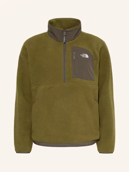 The North Face Fleecový Svetr Yumiori S Kapucí olivová / khaki
