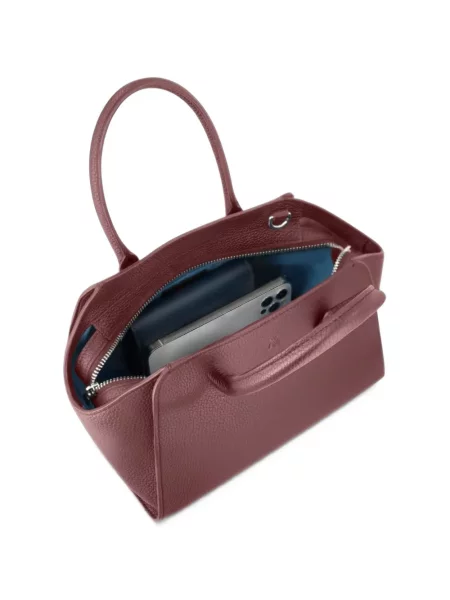 Geantă shopper Kaai din piele roșu