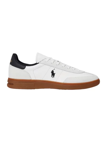 Sneakersy Ralph Lauren skórzane białe