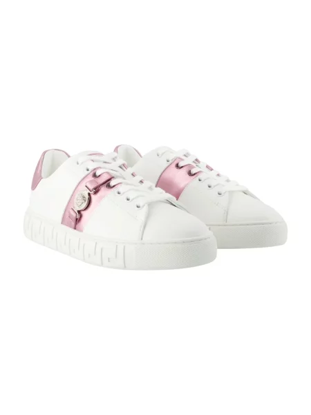 Sneakersy Versace skórzane różowe