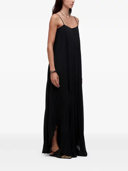 Kombinezon Osklen plisowany na ramiączkach czarny